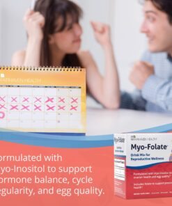 Myo-Folate Drinkable Fertility Supplement for Women with Myo-Inositol and Folate (Folic Acid) to Support Ovulation and Cycle Regularity, Unflavored Powder with Vitamins for Trying to Conceive Women 13 71SIpRQLplL