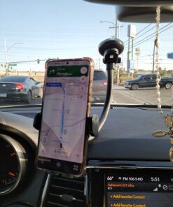 APPS2Car Phone Holder Car Windshield Cellphone Holder for Car with Powerful Suction Cup Anti-Shake Stabilizer Truck Phone Holder Mount for Car Dashboard/Window Compatible with Thick Case & Large Phone Black 36 71SJdJZNlLL 1