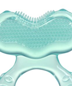 Nuby Silicone Teethe-EEZ Teether with Bristles, Includes Hygienic Case, Aqua Teal 20 71SJjTo6U8L