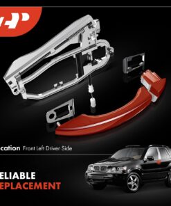 A-Premium Outside Door Handle Carrier Compatible with BMW E53 X5 2000-2006, Front Left Driver Side, Replace# 51218243615 Front Driver(LH) 11 71SLT6iuSZL