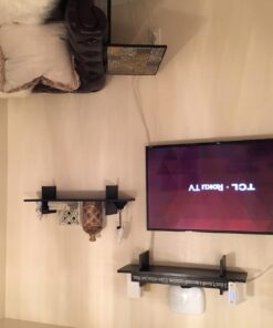Mounting Dream Tilting TV Mounts for Most 26-60 Inch LED, LCD TVs up to VESA 400 x 400mm and 88 LBS Loading Capacity, TV Wall Mount with Unique Strap Design for Easily Lock and Release MD2268-MK 45 71SLYY S37L