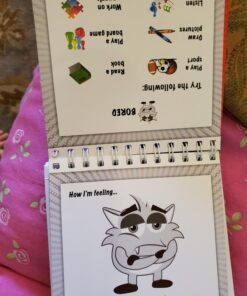 The Original Mood Flipbook for Kids; 20 Different Moods/Emotions; Autism; ADHD; Help Kids Identify Feelings and Make Positive Choices; Laminated Pages (Monster Flipbook) MONSTER (Large - 6.75 x 6.75") 25 71SMBHeM33L