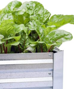 Galvanized Raised Garden Beds for Vegetables Metal Planter Boxes Outdoor Flower Bed Kit Steel Patio 4x3x1FT 4' x 3' x 1' Galvanized 11 71SMMwcEd5L
