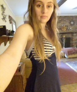 COCOSHIP Vintage Sailor Pin Up Swimsuit Retro One Piece Skirtini Cover Up Swimdress(FBA) Large Navywhite(fast Ship) 35 71SMWQy51dL