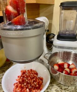 KitchenAid KSM2FPA Food Processor Attachment, Dicing Kit, Silver 31 71SMahSiQ5L