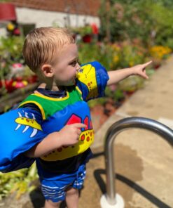 Body Glove Paddle Pals Life Jacket - The Safest Patented U.S. Coast Guard Approved Kids Swim Vest 33-55 LBS Dinosaur One Size 33-55 34 71SNLkQgjL