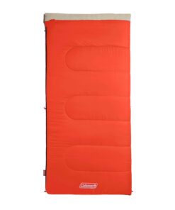 Coleman Oak Point Big & Tall Sleeping Bag, Cool-Weather 30°F Sleeping Bag for Adults, No-Snag Zipper with Stuff Sack Included, Machine Washable Fits Adults Up To 6ft 4in Tall Orange 6 71SNUNLzOgL