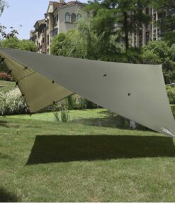 Gold Armour Rainfly Tarp Hammock, Premium 14.7ft/12ft/10ft/8ft Rain Fly Cover, Waterproof Ultralight Camping Shelter Canopy, Survival Equipment Gear Camping Tent Accessories (OD Green 12ft x 10ft) Od Green 12ft X 10ft 41 71SNXlthUPL 1