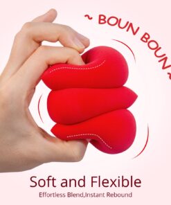 BEAKEY 5 Pcs Makeup Sponges Set, Latex-Free, High-density Wonder Blender Perfect for Liquid, Cream, and Powder, Soft and Flexible Boun Boun Beauty Sponges, Beauty Gift Set 5pcs multi-colored sponges 29 71SNqAOmNZL