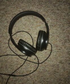 LORELEI X6 Over-Ear Headphones with Microphone, Lightweight Foldable & Portable Stereo Bass Headphones with 1.45M No-Tangle, Wired Headphones for Smartphone Tablet MP3 / 4 (Space Black) Space Black 25 71SPBZWw8UL