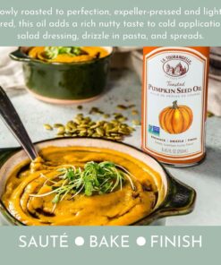 La Tourangelle, Toasted Pumpkin Seed Oil, Great for Cooking, Salad Dressings, Pastas, and Spreads - Health and Beauty Oil, 8.45 fl oz 8.45 Fl Oz (Pack of 1) 25 71SPshQBUfL