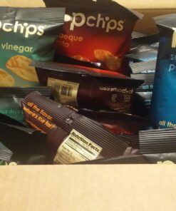 Popchips Potato Chips Variety Pack, Single Serve 0.8 Ounce Bags (Pack of 24), 4 Flavors: 8 Sea Salt, 8 BBQ, 4 Sour Cream & Onion, 4 Salt & Vinegar 4 Flavor Variety Pack 0.8 Ounce (Pack of 24) 21 71SPy8TUg L 1