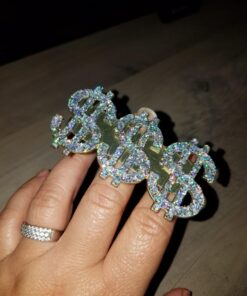 Rubies Triple Dollar Sign Ring One Size Multi-colored 8 71SQ9z3e39L