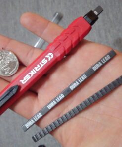 STKR Concepts Mechanical Carpenter Pencil w / 3 pcs of replacement lead, red (77629) 21 71SQAeflhEL