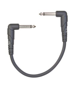 Alternative view of D'Addario Accessories Guitar Cable - Guitar Patch Cable - Instrument Cable - Guitar Accessories - Classic Series Cable - 0.5 Foot/152.4 MM - Right Angle - Dark Grey - 3 Pack 0.5 Feet (3-Pack)