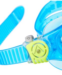 Aquasphere Vista Junior (Ages 6+) Swimming Goggles - 180 Degree Vision, Leak Free Hypoallergenic Seal, Anti Fog & Scratch Clear / Aqua + Yellow 16 71SQPKyvvL