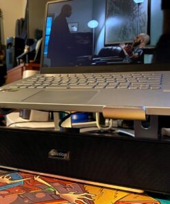 Computer Speakers with 3.5 mm Aux, Small PC Speakers Powered by USB, Wired USB Desktop Speaker, USB Soundbar for Monitor, Mini Stereo Speaker for PC, Tablets, Laptop, Tablets, Xbox, Plug and Play USB+3.5mm 26 71SQqQOev2L