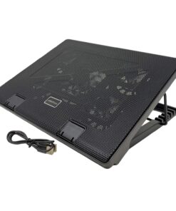iMBAPrice - Quiet Portable 12" - 17" Laptop Cooler Cooling Pad - Ultra Slim 2xUSB Powered (5 Fans) with Adjustable Height Mount Stand 9 71SRsBGt6ZL