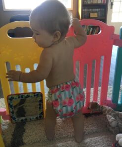 Nora's Nursery Baby Cloth Pocket Diapers Bamboo Inserts 1 Wet Bag 7 Pack B&W Unisex 2 39 71SSACEfBDL