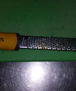 Deiss PRO Citrus Zester & Cheese Grater - Parmesan Cheese Lemon, Ginger, Garlic, Nutmeg, Chocolate, Vegetables, Fruits - Razor-Sharp Stainless Steel Blade, Wide, Dishwasher Safe (ORANGE) Orange 46 71SSY46MK4L