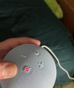 Amazon Echo Dot (5th Gen) with clock | Compact smart speaker with Alexa and enhanced LED display for at-a-glance clock, timers, weather, and more | Cloud Blue Device only 39 71SSh6gRQ6L