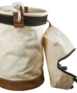 Klein Tools 5104VT Leather Bottom Bucket with Velcro Top Featuring Multiple Attachment Loops and Reinforced Bottom Velcro Closure 8 71SSmEi4tcL