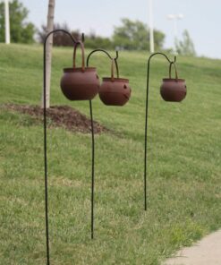 Ashman Adjustable KD Shepherd's Hooks (4 Pack), Black, Made of Premium Metal for Hanging Solar Lights, Bird Feeders, Mason Jars, Christmas Lights, Lanterns, Garden Stakes, and Wedding Décor, etc. 4 20 71SSrC2 iBL