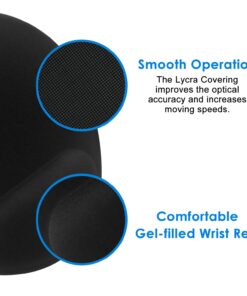 Mouse Pad, JETech Mouse Mat with Gel Wrist Pad - 0882 24 71SSrix1lcL