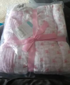 Hudson Baby Unisex Baby Cotton Muslin Swaddle Blankets, Pink Sheep, 2-Pack 19 71ST2Y33vxL