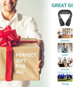 Shiatsu Neck and Back Massager with Soothing Heat, Nekteck Electric Deep Tissue 3D Kneading Massage Pillow for Shoulder, Leg, Body Muscle Pain Relief, Home, Office, and Car Use Black 27 71STD63LTBL