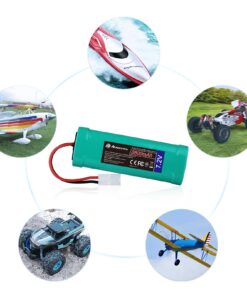Powerextra 7.2V 3600mAh High Capacity Rechargeable 6-Cell NiMH RC Battery Pack with Standard Tamiya Connectors Compatible RC Cars, RC Truck, RC Airplane, RC Helicopter, RC Boat 17 71STbzfNYL