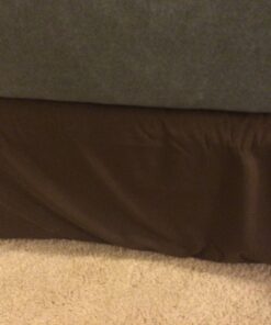 Nestl Dark Brown Bed Skirt Queen Size - Queen Bed Skirt 14 Inch Drop - Brushed Microfiber Bed Skirts - Hotel Quality Pleated Bed Skirt - Shrinkage & Fade Resistant 33 71SUUSbT3sL