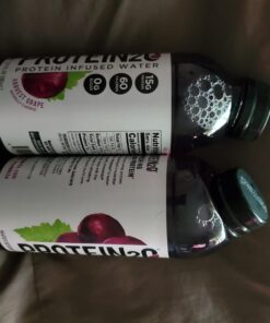 Protein2o 15g Whey Protein Isolate Infused Water, Ready To Drink, Sugar Free, Gluten Free, Lactose Free, Harvest Grape, 16.9 oz Bottle (Pack of 12) 29 71SVEsh50WL