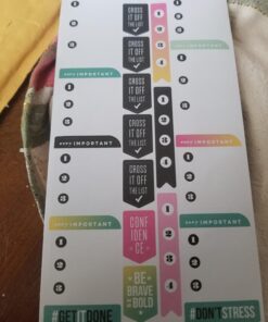 me & my BIG ideas Sticker Value Pack - The Happy Planner Scrapbooking Supplies - Productivity Theme - Multi-Color & Gold Foil - Great for Projects, Scrapbooks & Albums - 30 Sheets, 985 Stickers Total 62 71SVV9yN zL