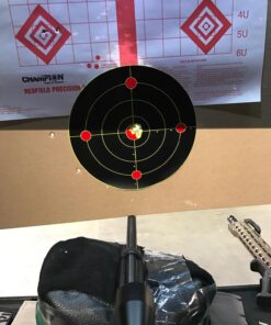 Splatterburst Targets - 8 inch Stick & Splatter Self Adhesive Shooting Targets - Gun - Rifle - Pistol - Airsoft - BB Gun - Pellet Gun - Air Rifle - Made in USA 100 pack 38 71SVmTZxgiL 2