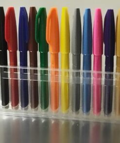 Pentel Felt Tip Sign Pen, Set of 12 Assorted Colors (S520-12) 12 pack 22 71SVzXn4I7L