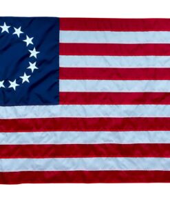 Made in USA Flags Co. - 13-Star Betsy Ross Flag Made in USA- All Weather American Flag with Fade-Resistant SolarMax Nylon, Embroidered Stars & Sewn Stripes - Premium Quality, Durable 3x5 ft Flag 21 71SWyqahmkL