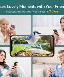 NETVUE Birdfy Lite - Smart Bird Feeder with Camera Solar Powered, Bird Watching Camera Wireless, Auto Capture Bird Videos & Motion Detection, Ideal Gift for Christmas Blue 33 71SXa2JDb7L