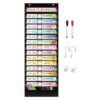REGELETO 15+1 Pockets Daily Schedule Pocket Chart with 30 Pcs Double-Sided Reusable Cards, Scheduling Pocket Chart for Classroom Office Home Preschool Activity(Black)… 15 Pockets 19 71SY0budqJL