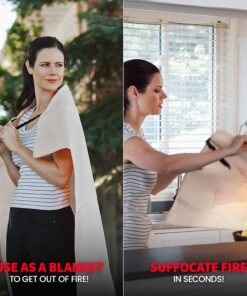Prepared Hero Emergency Fire Blanket - 4 Pack - Fire Suppression Blanket for Kitchen, 40” x 40” Fire Blanket for Home, Fiberglass Fire Blanket 4-pack 20 71SYulQLLL