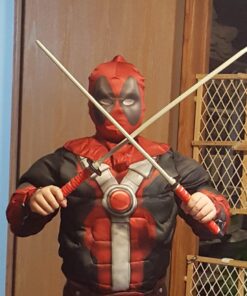 Rubie's Men's Deadpool Deluxe Muscle Chest Costume and Mask Extra-Small As Shown 13 71SZPlefL1L