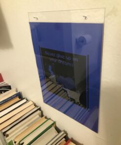 Deflecto Classic Image Wall Mount Sign Holder, Single-Sided, Vertical, 8.5" x 11", Clear (68201), Model:WM-8511-1 8.5" x 11" 23 71SZo23vsEL