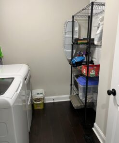 Amazon Basics 5-Shelf Adjustable, Heavy Duty Storage Shelving Unit (350 lbs loading capacity per shelf), Steel Organizer Wire Rack, Black, 36" L x 14" W x 72" H No Wheels 51 71SZtB mFXL