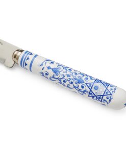 Alternative view of Spode Judaica Challah Knife | 10 Inch Serrated Bread Knife for Shabbat and Jewish Holidays | Made from Stainless Steel with Porcelain Handle | Handwash Only