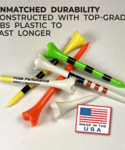 Pride Professional Tee System Plastic Golf Tees (Pack of 50), 40 Count 3-1/4-Inch + 10 Count 1-1/2-Inch,White 19 71SaYiz7pYL