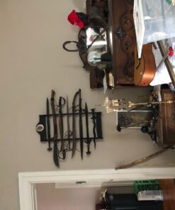 Alternative view of BladesUSA WS-8WX Sword Stand 8-Tiers Wall Mount Sword Stand with Samurai Logo