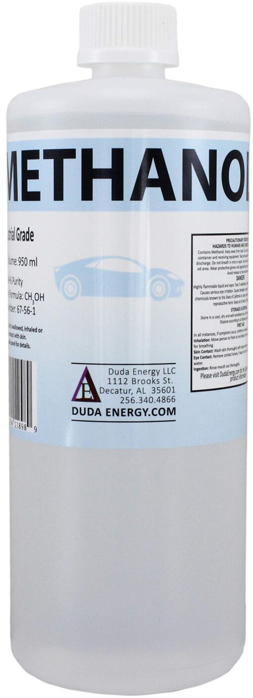 Duda Diesel Meth 950Ml Bottle 950Ml/ 32 oz Bottle of Pure Methanol Racing Biodiesel Gasoline Antifreeze Windshield Wiper Fluid, 1 Large, 1 Pack 1 l, 1 Pack