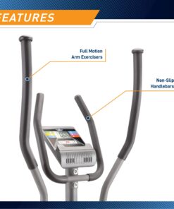 Marcy Magnetic Elliptical Trainer Cardio Workout Machine Grey - Standard 24 71SbeWw9AbL