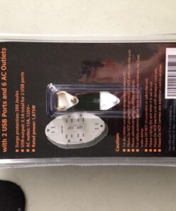 BESTTEN USB Wall Outlet Surge Protector with 2.4A Dual USB Charging Ports and 6 Grounded Outlets, 15A/125V/1875W, ETL Listed, White 1 37 71SboNoAMeL