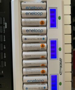 TITANIUM INNOVATIONS 16 Bay Battery Charger/Channel Genius Fast Rechargeable Battery Charger Unit for NiMH AA Batteries/AAA Batteries - MD-1600L - Portable Battery Pack Charger with 2 USB Outlets 21 71SbtndaYQL